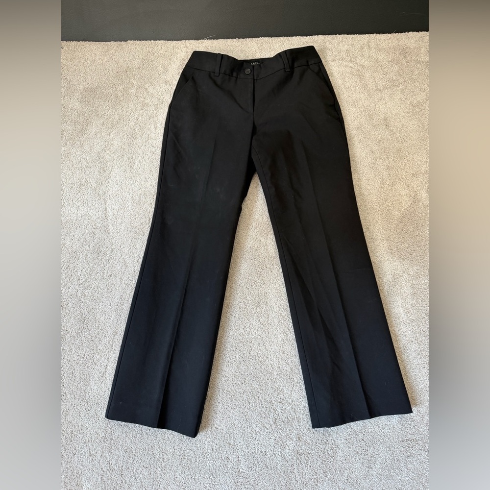 Talbots‎ Heritage Women’s Black Pants 6P Petite Straight Leg Office